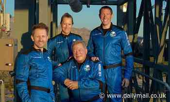 William Shatner and three others are set to launch 62 miles above Earth on Blue Origin's New Shepard