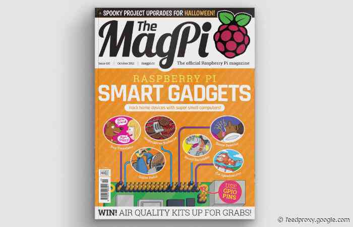 Raspberry Pi smart gadgets featured in the latest MagPi magazine issue 110