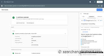 Google Search Console testing tools to match URL Inspection tool