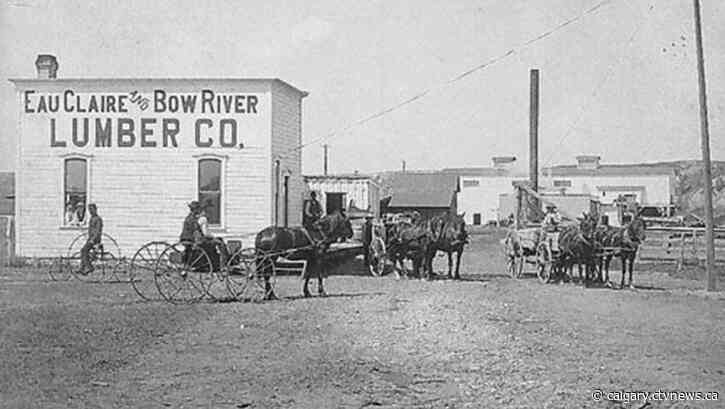 Calgary's iconic Eau Claire Lumber Company relocated amid plaza redesign