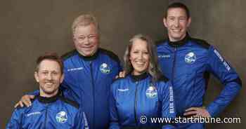 William Shatner, TV's Capt. Kirk, blasts into space