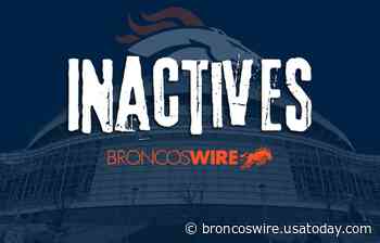 Denver Broncos inactives: Bridgewater, Sutton will play in Week 5 - Broncos Wire