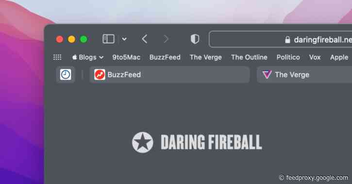 Apple moves Safari favorites bar back where it’s supposed to be in Monterey beta 10