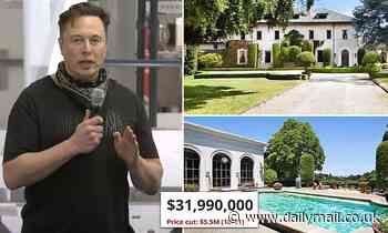 Elon Musk slashes price on Bay Area mansion by $5.5m to $32m after vowing to rid of possessions