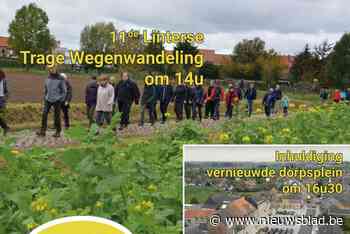 Elfde Trage wegenwandeling en inhuldiging vernieuwd Dorpsplein Neerlinter