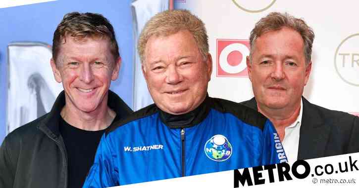 Piers Morgan and Tim Peake lead congratulations as Star Trek legend William Shatner goes to space