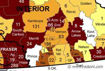 Kamloops local health area reports 131 new COVID-19 cases between Oct. 3 and 9 - radionl.com