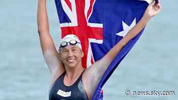 Chloe McCardel: Australian marathon swimmer makes history with 44th UK-France Channel crossing - Sky News
