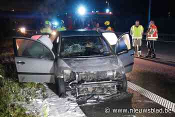 Auto brandt uit op E34 (Stekene) - Het Nieuwsblad