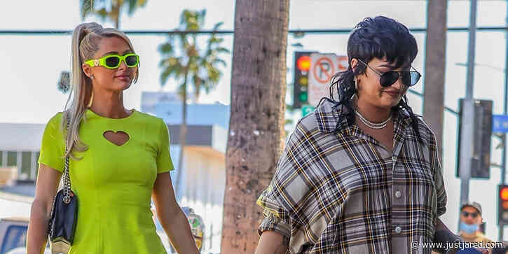 Demi Lovato Shops For Halloween Costumes With Paris Hilton