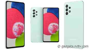 Samsung Galaxy A52s 5G Awesome Mint Colour Option Launched in India for 8GB RAM Variant
