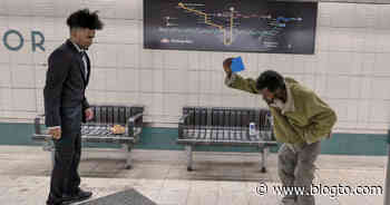 People are now playing the Squid Game card flip challenge at Toronto subway stations - blogTO