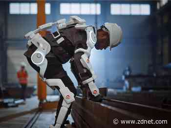 Back pain reducing exoskeleton for e-commerce workers