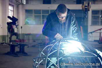 Riesa: Ein erster Blick auf Riesas neue Stahlkunst - Sächsische.de