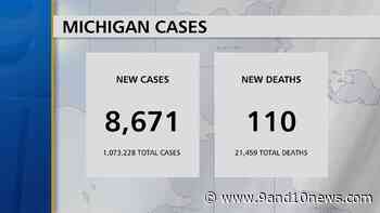 Michigan Health Officials Report 8671 Coronavirus Cases, 110 Deaths - 9 & 10 News - 9&10 News