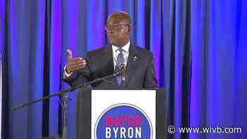 Michelle Brown, wife of Mayor, to demonstrate Byron Brown stamps