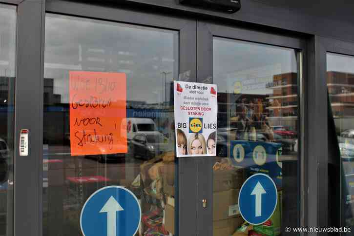 Ook Wase Lidl-filialen blijven dicht door staking