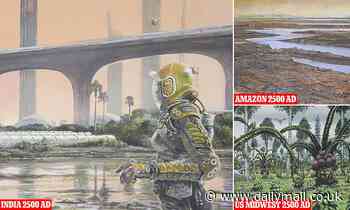Earth 2500: Shocking images reveal how the Amazon will be barren and India too hot to live in