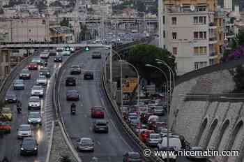 La voie rapide de Nice fermée après une collision entre un deux-roues et une voiture