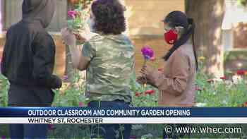 Local organizations partner to open community garden, outdoor classroom