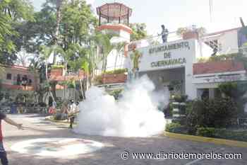 Desinfectan edificios del Ayuntamiento de Cuernavaca - Diario de Morelos