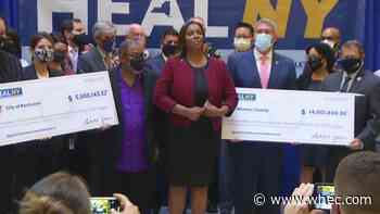 AG Letitia James visits Rochester; delivers opioid settlement money