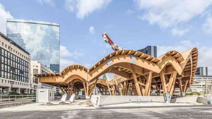 Benedetta Tagliabue reveals mass-timber metro station under construction in Naples