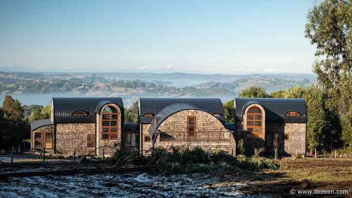 Three vaulted volumes form remote Chilean retreat by Edward Rojas Arquitectos
