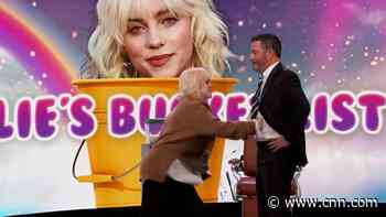 Watch Billie Eilish punch Jimmy Kimmel