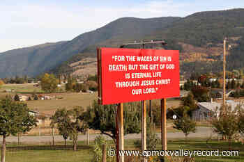 Driver blames 'Jesus sign' after Highway 3 collision – Comox Valley Record - Comox Valley Record