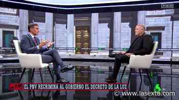 Sánchez agradece al PNV su "posición no obstruccionista" en el decreto de la luz y reprocha al PP qu - laSexta