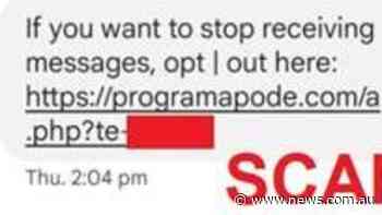 Foul new text message scam