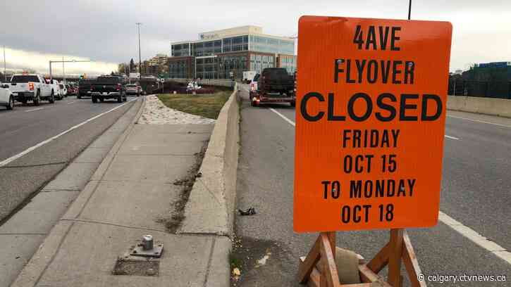 Lights, camera, closure! 4th Avenue flyover into downtown Calgary shut down for days for film production