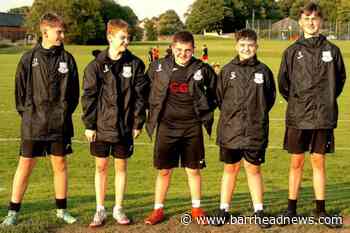 Neilston youth team get new jackets by donation - Barrhead News