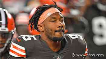 Browns' Garrett adds QB graves for Halloween