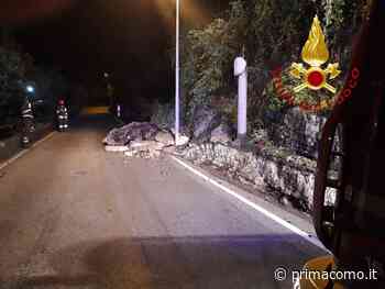 Smottamento a Caslino d'Erba, strada interrotta - Prima Como