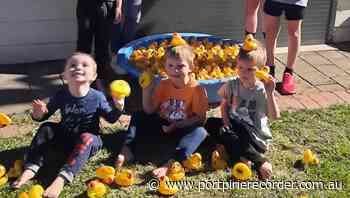 Kids excited to race ducks - The Recorder