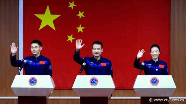 China launches 3 astronauts on 6-month space station mission