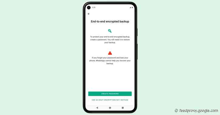 WhatsApp end-to-end encrypted backups rolling out; may put pressure on Apple