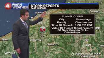 Funnel cloud spotted in WNY after tornado warning
