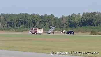 No one hurt after plane makes hard landing in Suffolk