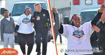 Mom Refuses to Leave Marathon after Losing, So Policeman Leads Her by the Hand to Finish Line - AmoMama