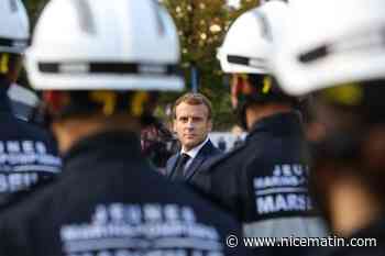 Emmanuel Macron à la rencontre des pompiers réunis en congrès à Marseille