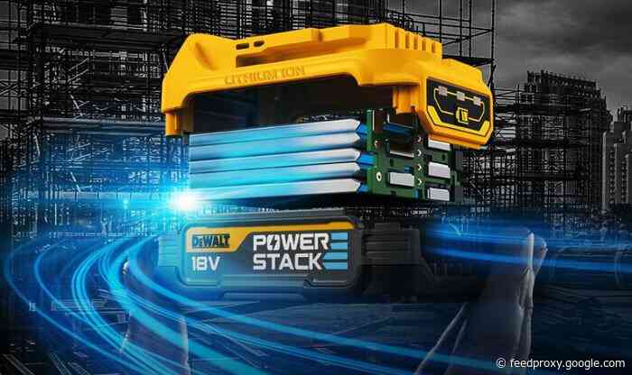 Dewalt Powerstack 18v batteries offer 50% more power in smaller form factor