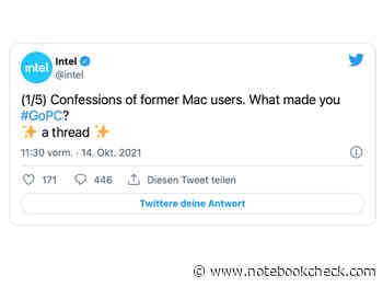 Intel vs. Apple: Marketing-Kampagne des CPU-Herstellers geht auf Twitter nach hinten los - Notebookcheck.com