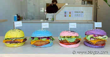 People are travelling an hour from Toronto for these rainbow burgers - blogTO