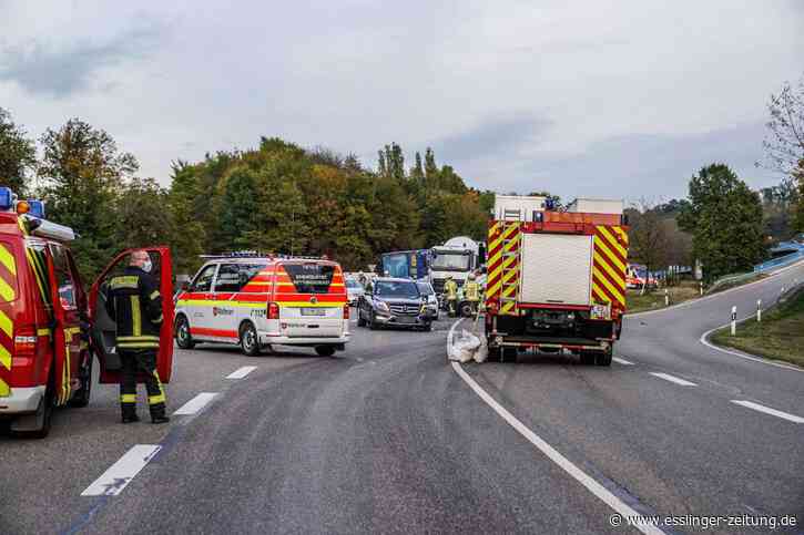 Unfall in Reichenbach an der Fils - Verkehrsunfall mit 7 Beteiligten – Fahrer ums Leben gekommen - esslinger-zeitung.de
