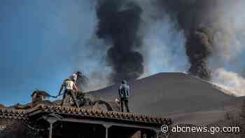 Lava flow from Spanish island volcano likened to a tsunami