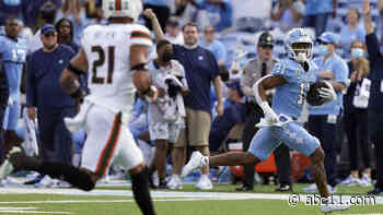 UNC holds on to beat Miami 45-42