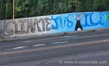 Climate Justice Mural on Harrison Avenue Completed - ThurstonTalk - ThurstonTalk